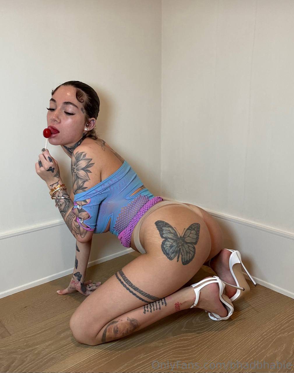 Bhad Bhabie Goes Topless and Teases Hard in Erotic Mesh Lollipop Shoot 4 – BareFame Bhad Bhabie Goes Topless and Teases Hard in Erotic Mesh Lollipop Shoot 4