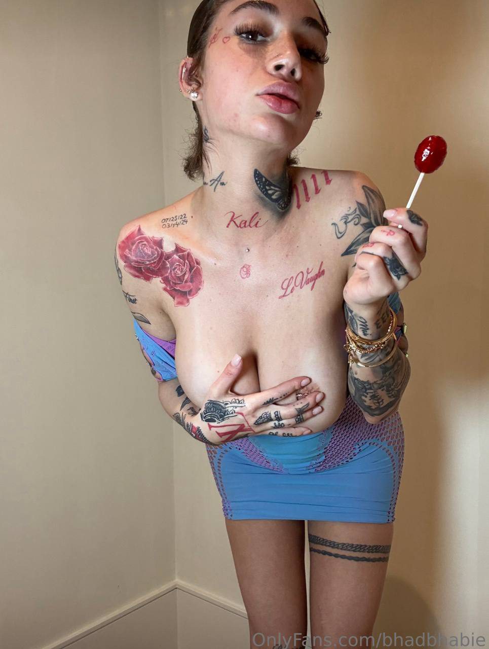 Bhad Bhabie Goes Topless and Teases Hard in Erotic Mesh Lollipop Shoot 5 – BareFame Bhad Bhabie Goes Topless and Teases Hard in Erotic Mesh Lollipop Shoot 5