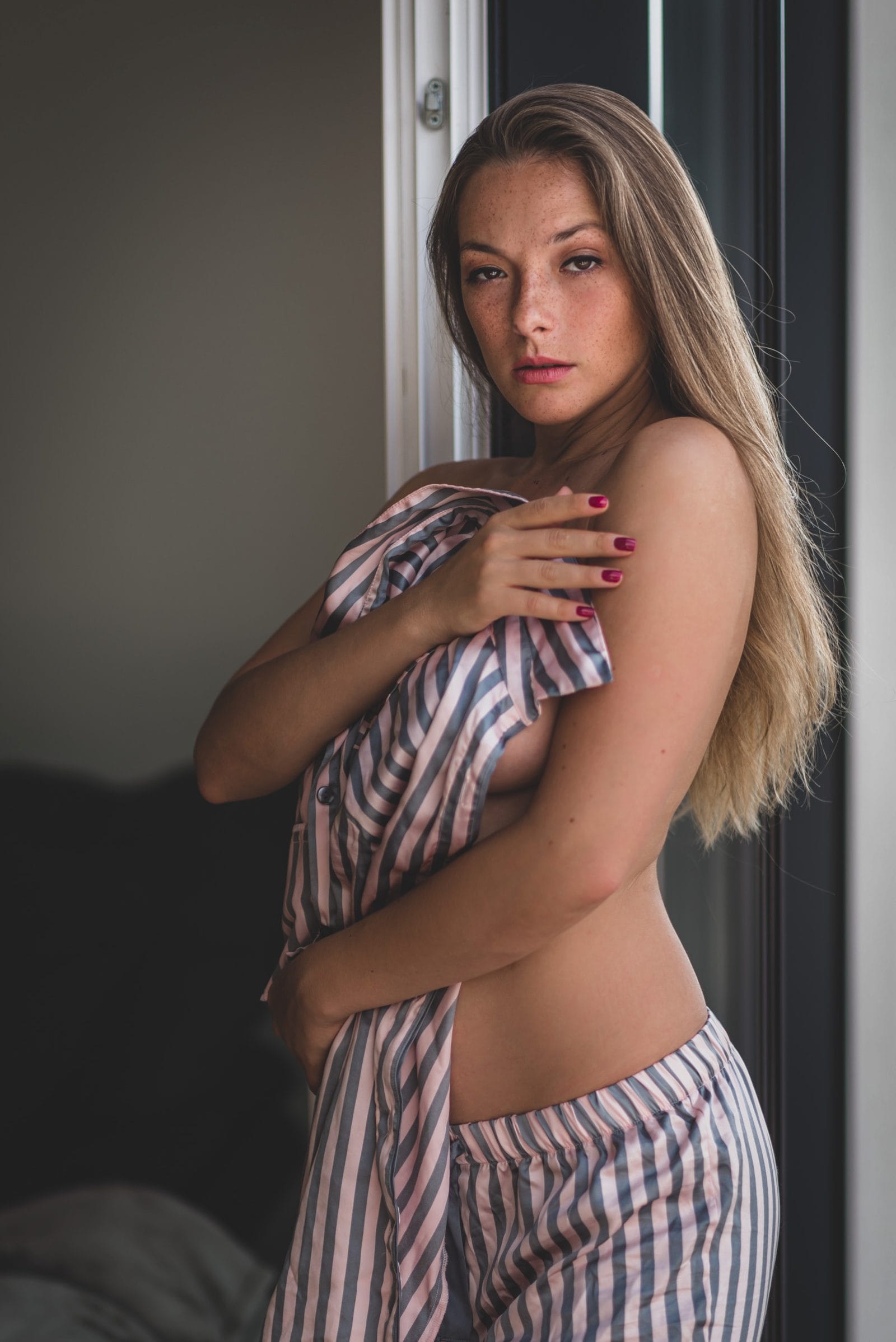Silk Seduction Olga Kobzar Teases in a Nearly Nude Pajama Shoot 6 – BareFame Silk Seduction Olga Kobzar Teases in a Nearly Nude Pajama Shoot 6