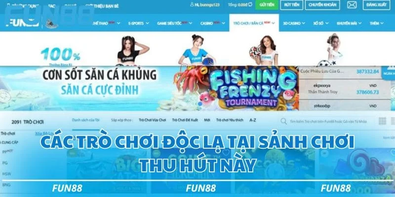 Các trò chơi nổi bật tại nhà cái Fun88 Các trò chơi nổi bật tại nhà cái Fun88