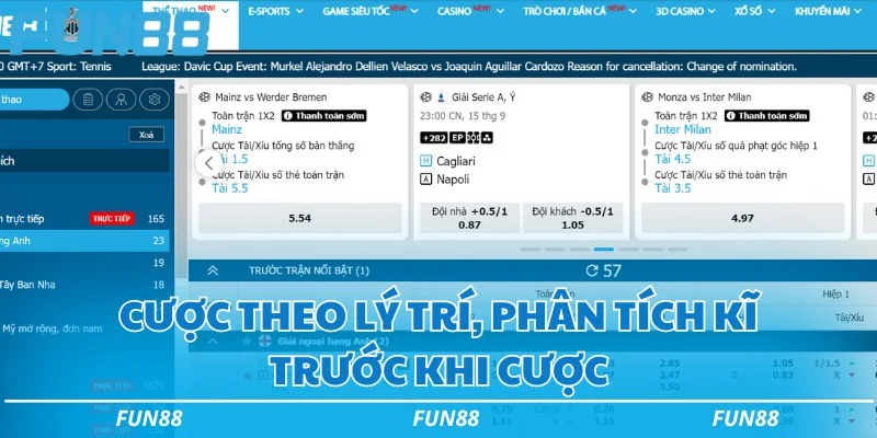 Cược theo lý trí, phân tích kĩ trước khi cược